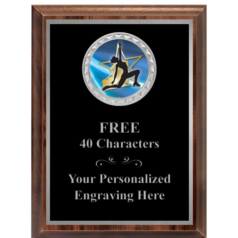 6X8 WOOD EXECUTIVE INS PLQ SV