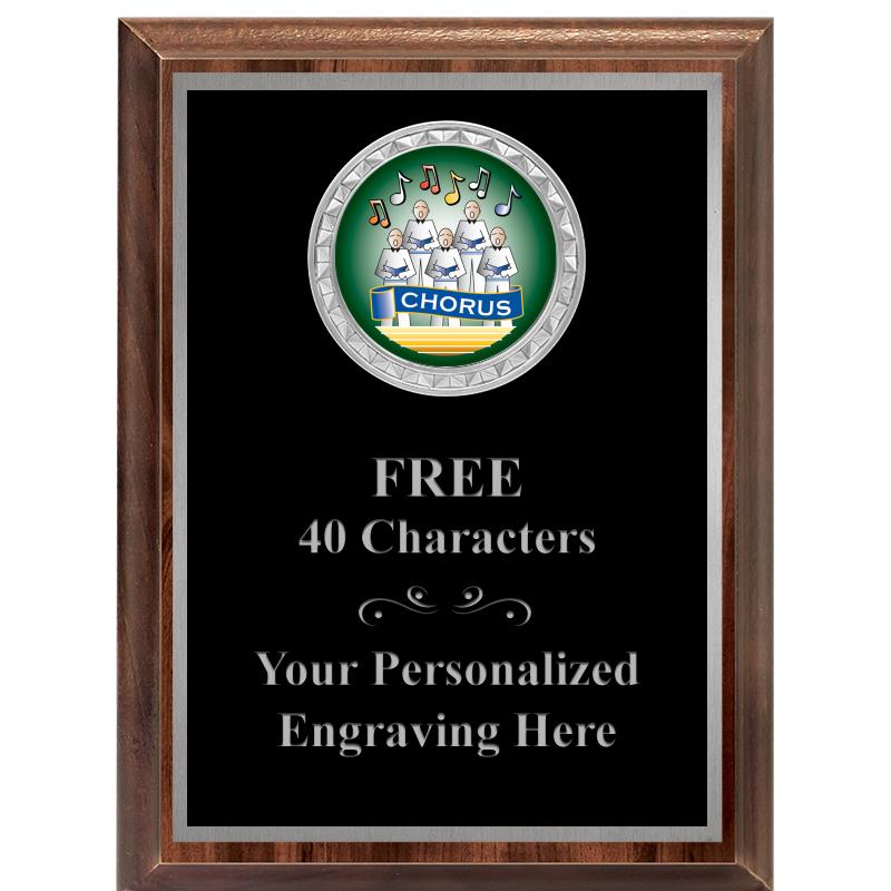 6X8 WOOD EXECUTIVE INS PLQ SV