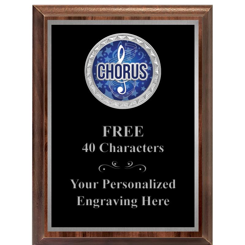 6X8 WOOD EXECUTIVE INS PLQ SV