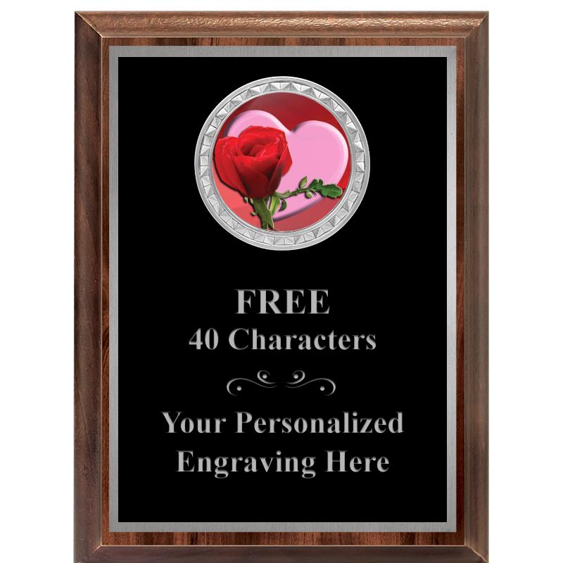 6X8 WOOD EXECUTIVE INS PLQ SV