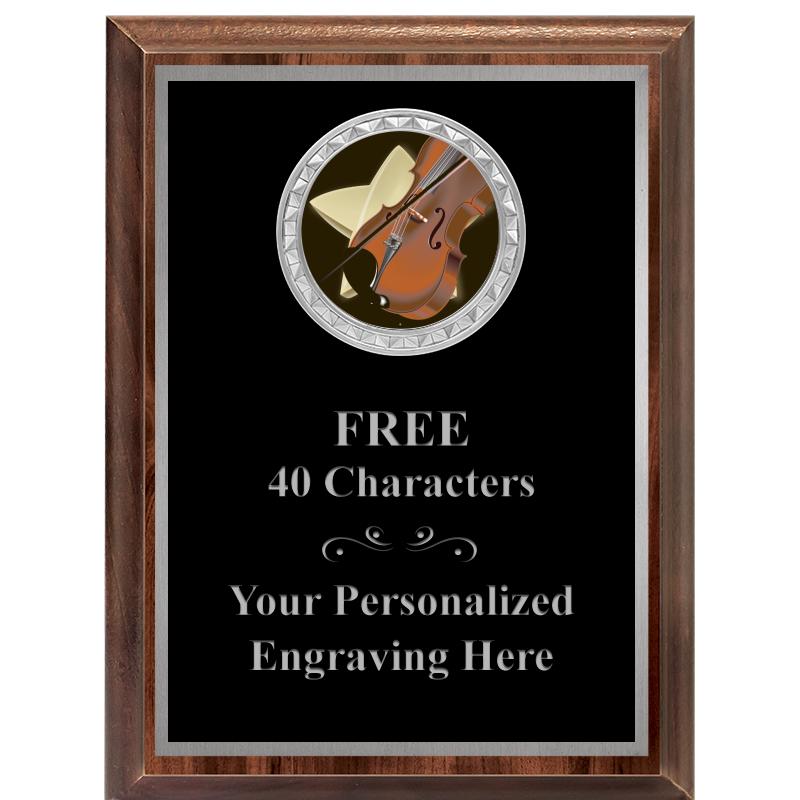 6X8 WOOD EXECUTIVE INS PLQ SV