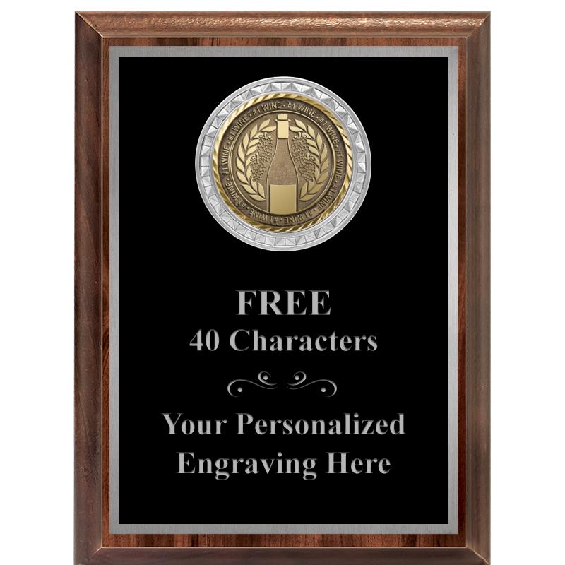 6X8 WOOD EXECUTIVE INS PLQ SV