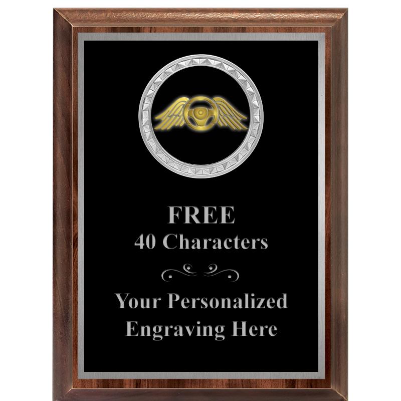 6X8 WOOD EXECUTIVE INS PLQ SV