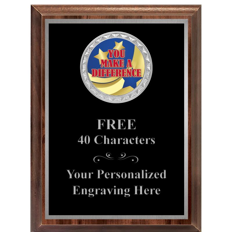 6X8 WOOD EXECUTIVE INS PLQ SV