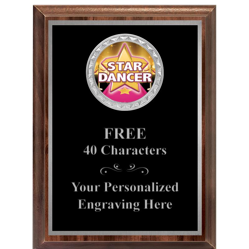 6X8 WOOD EXECUTIVE INS PLQ SV