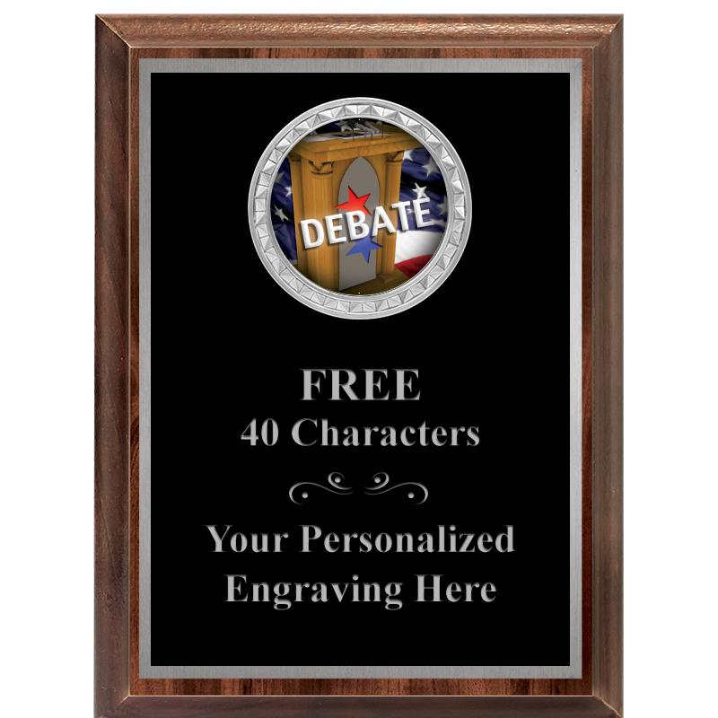 6X8 WOOD EXECUTIVE INS PLQ SV