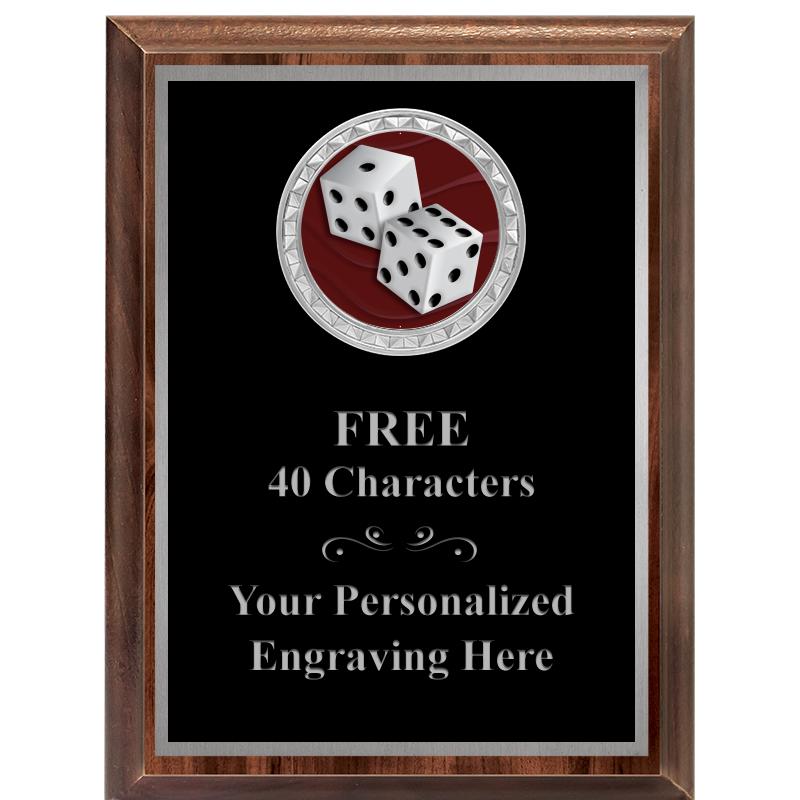 6X8 WOOD EXECUTIVE INS PLQ SV