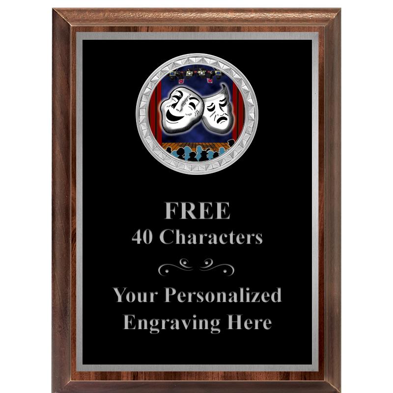 6X8 WOOD EXECUTIVE INS PLQ SV