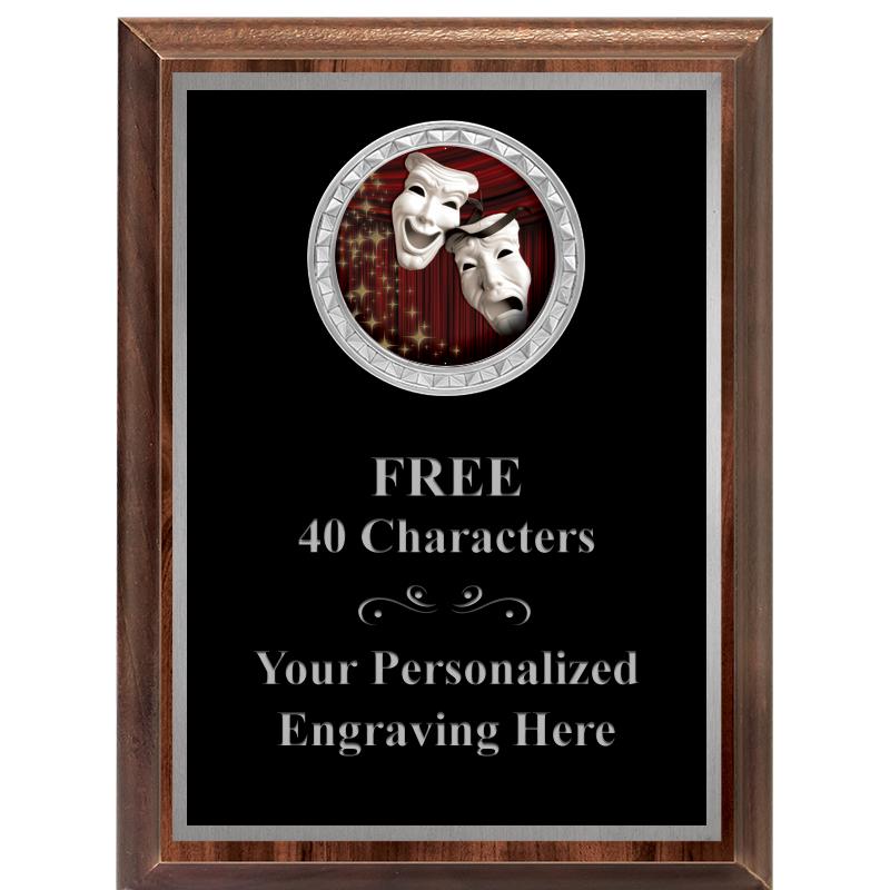 6X8 WOOD EXECUTIVE INS PLQ SV