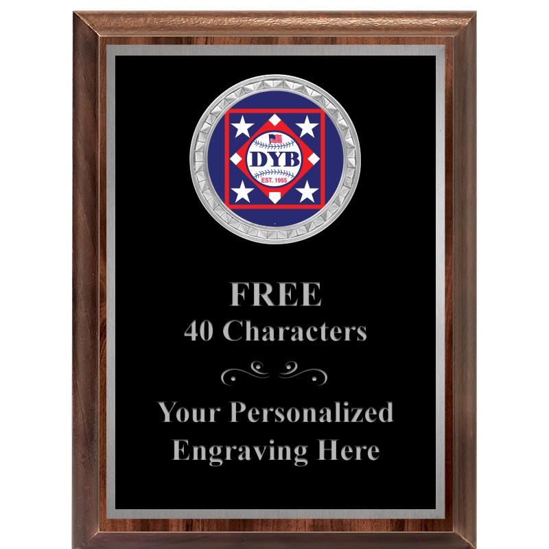 6X8 WOOD EXECUTIVE INS PLQ SV