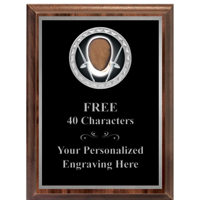 6X8 WOOD EXECUTIVE INS PLQ SV