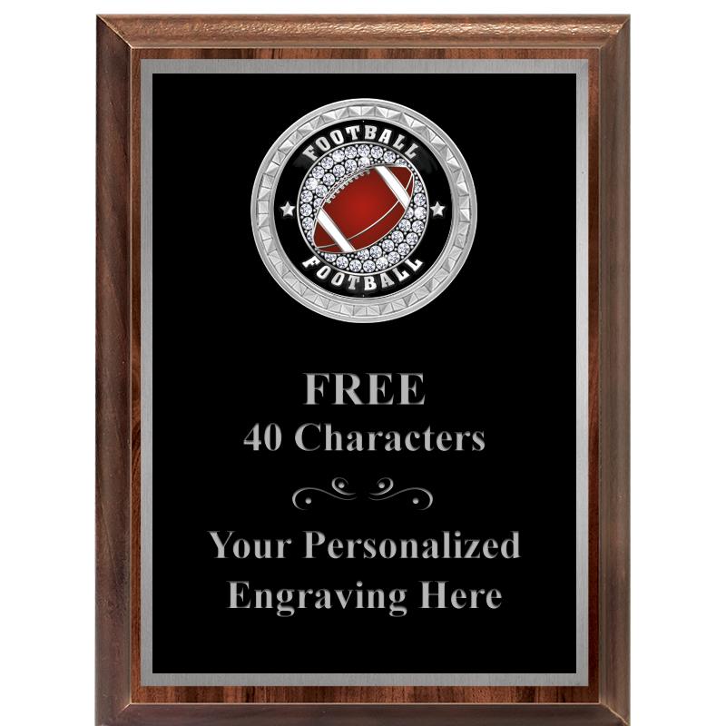 6X8 WOOD EXECUTIVE INS PLQ SV