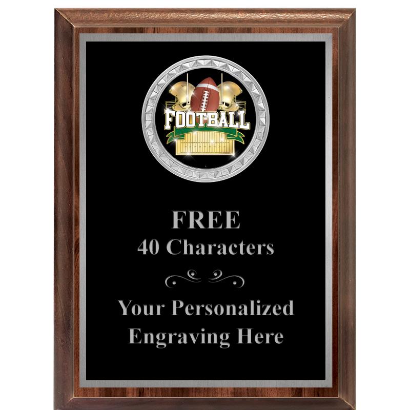 6X8 WOOD EXECUTIVE INS PLQ SV