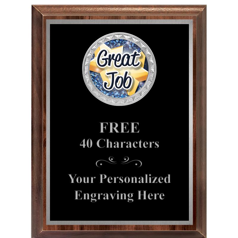 6X8 WOOD EXECUTIVE INS PLQ SV