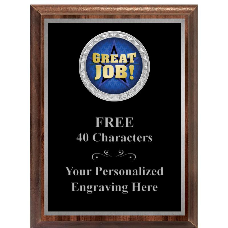 6X8 WOOD EXECUTIVE INS PLQ SV