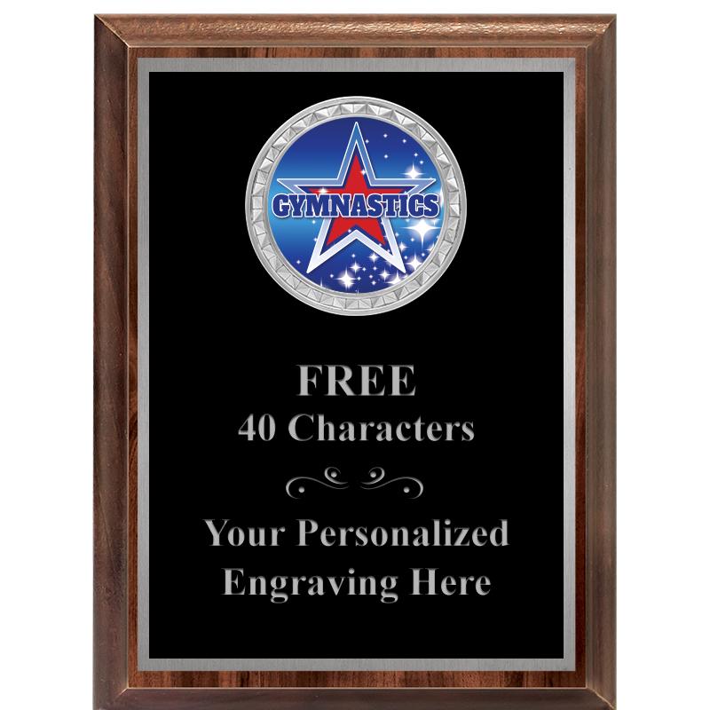 6X8 WOOD EXECUTIVE INS PLQ SV