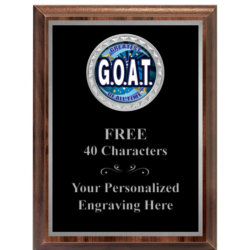 6X8 WOOD EXECUTIVE INS PLQ SV