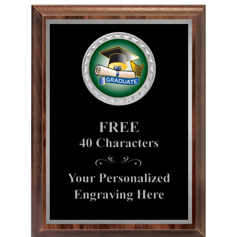 6X8 WOOD EXECUTIVE INS PLQ SV