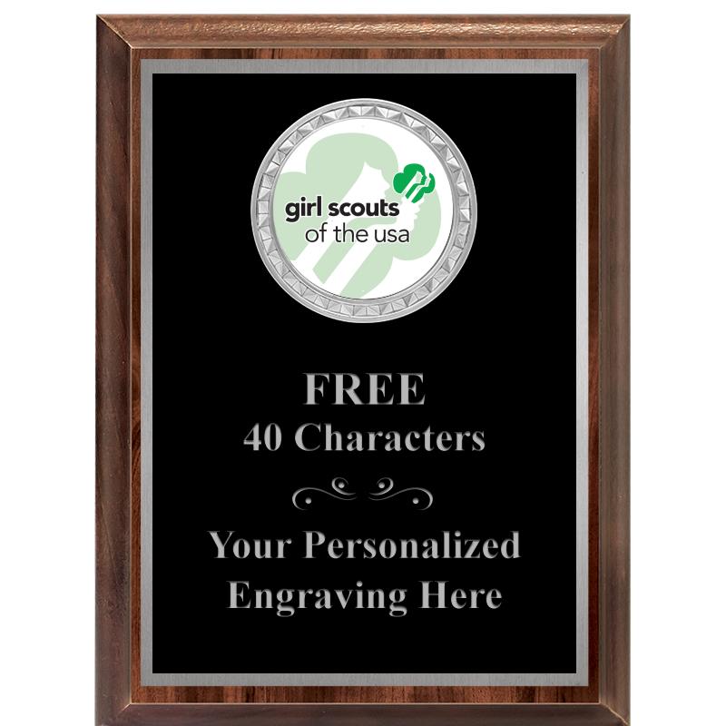 6X8 WOOD EXECUTIVE INS PLQ SV