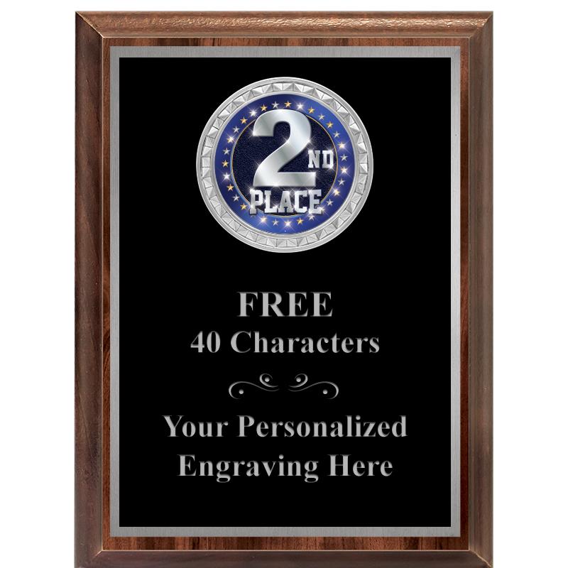 6X8 WOOD EXECUTIVE INS PLQ SV