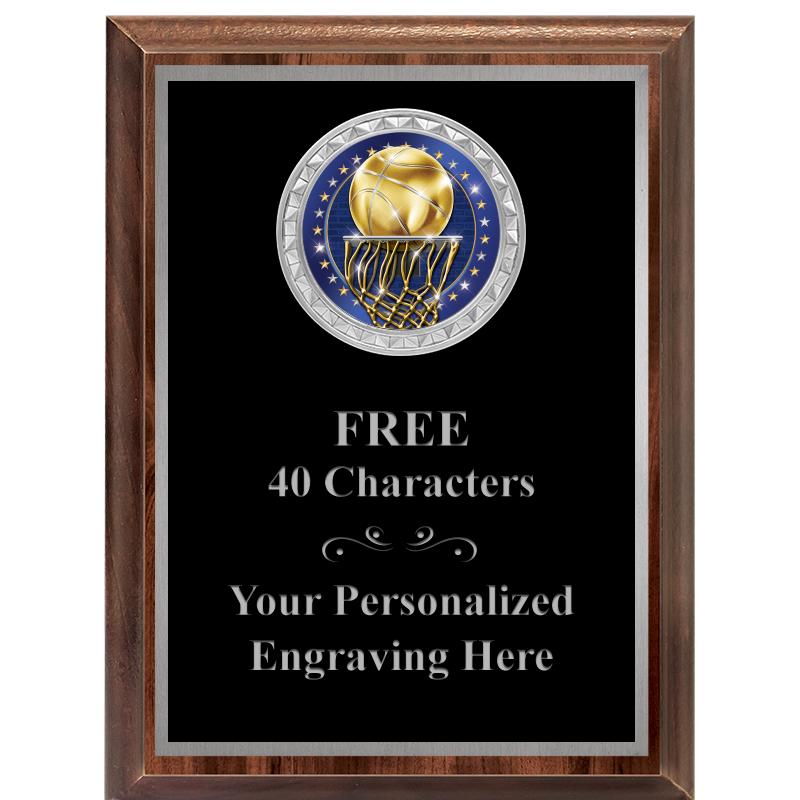 6X8 WOOD EXECUTIVE INS PLQ SV