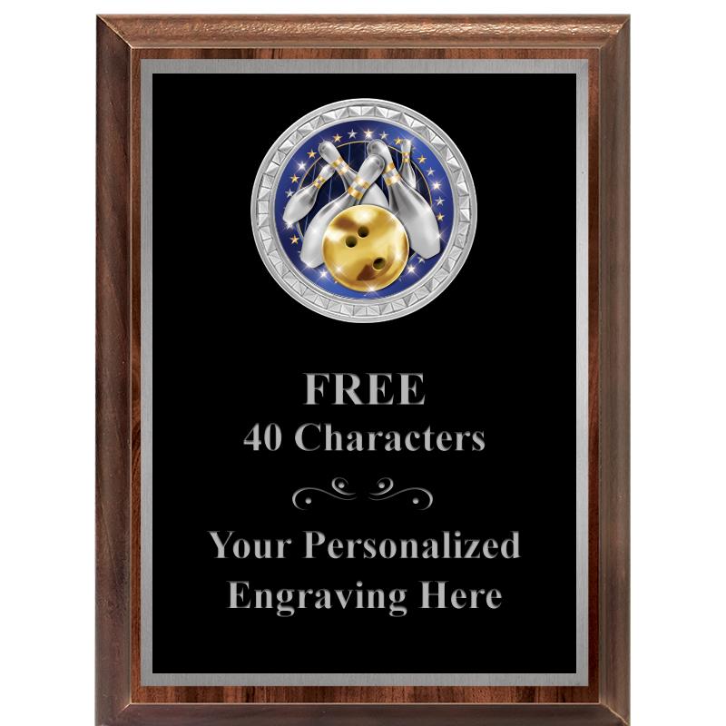 6X8 WOOD EXECUTIVE INS PLQ SV