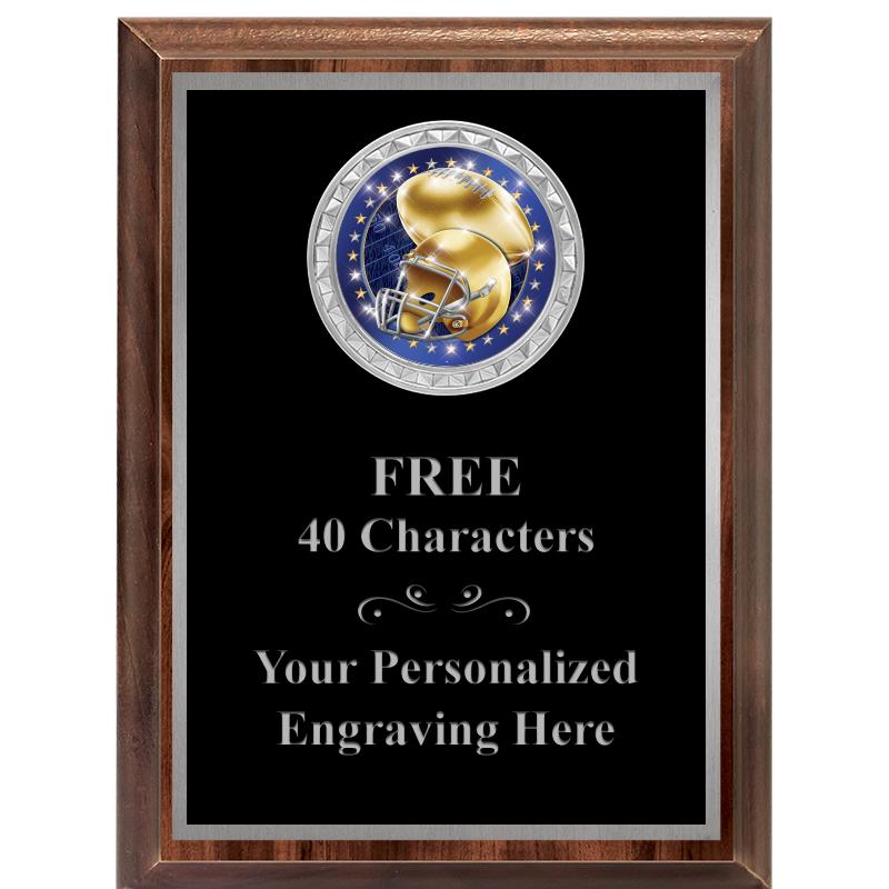 6X8 WOOD EXECUTIVE INS PLQ SV