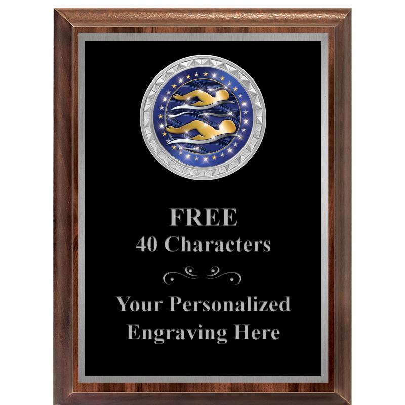 6X8 WOOD EXECUTIVE INS PLQ SV