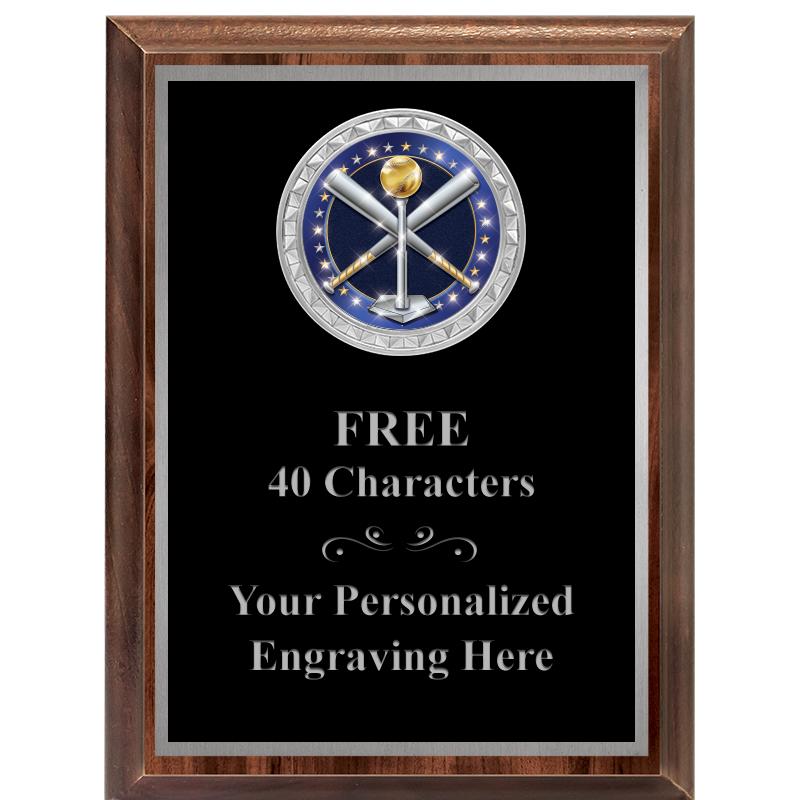 6X8 WOOD EXECUTIVE INS PLQ SV