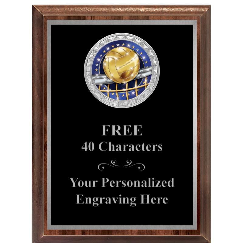 6X8 WOOD EXECUTIVE INS PLQ SV