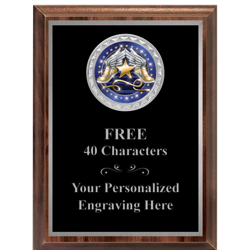 6X8 WOOD EXECUTIVE INS PLQ SV