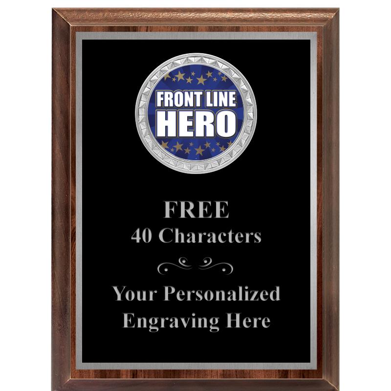 6X8 WOOD EXECUTIVE INS PLQ SV