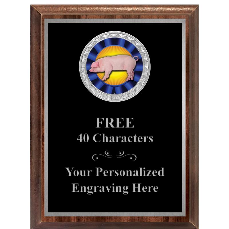 6X8 WOOD EXECUTIVE INS PLQ SV