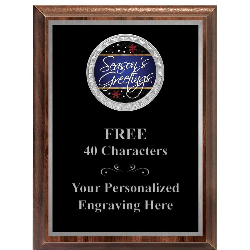 6X8 WOOD EXECUTIVE INS PLQ SV