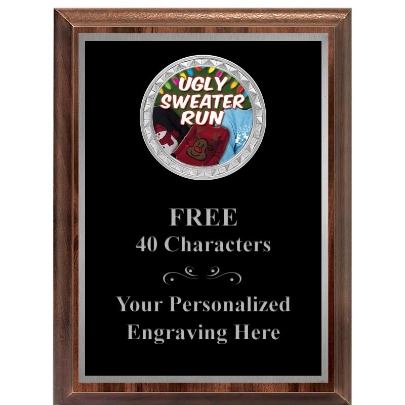 6X8 WOOD EXECUTIVE INS PLQ SV