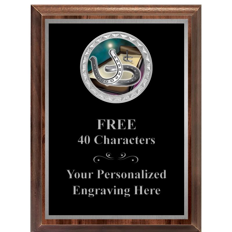 6X8 WOOD EXECUTIVE INS PLQ SV