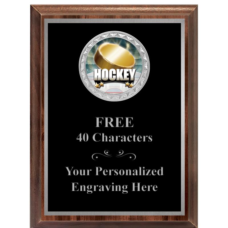 6X8 WOOD EXECUTIVE INS PLQ SV