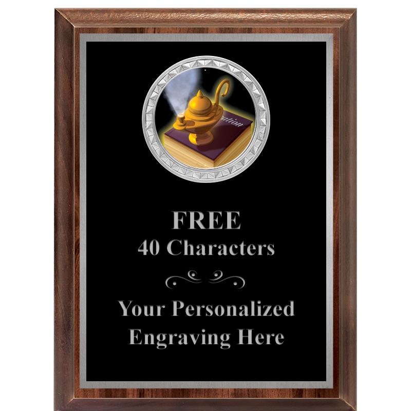 6X8 WOOD EXECUTIVE INS PLQ SV