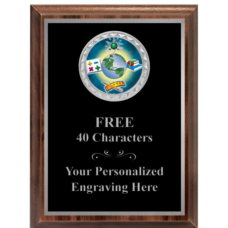 6X8 WOOD EXECUTIVE INS PLQ SV