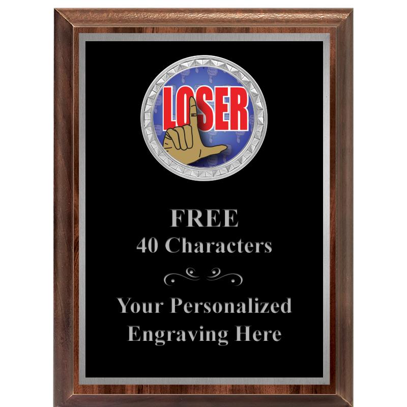 6X8 WOOD EXECUTIVE INS PLQ SV