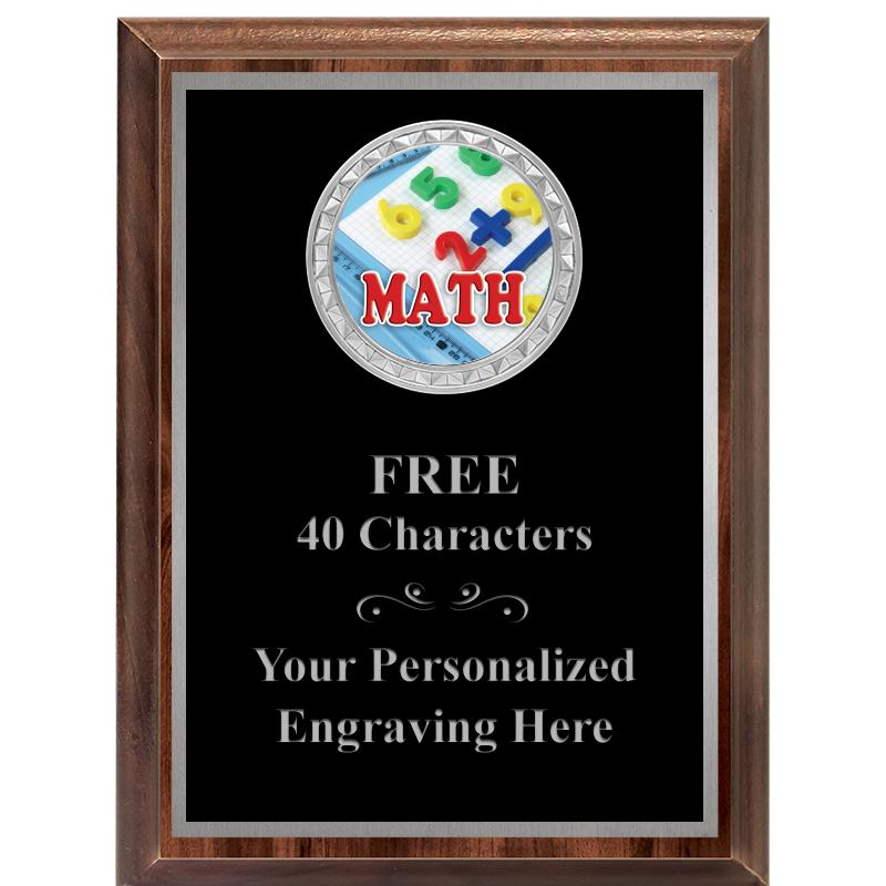 6X8 WOOD EXECUTIVE INS PLQ SV