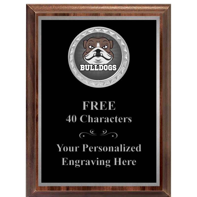 6X8 WOOD EXECUTIVE INS PLQ SV