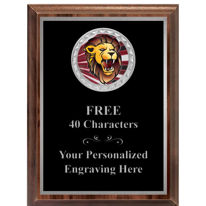 6X8 WOOD EXECUTIVE INS PLQ SV