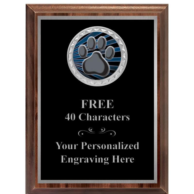 6X8 WOOD EXECUTIVE INS PLQ SV