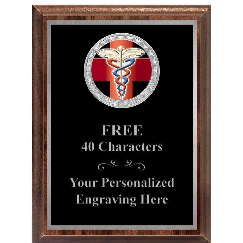 6X8 WOOD EXECUTIVE INS PLQ SV