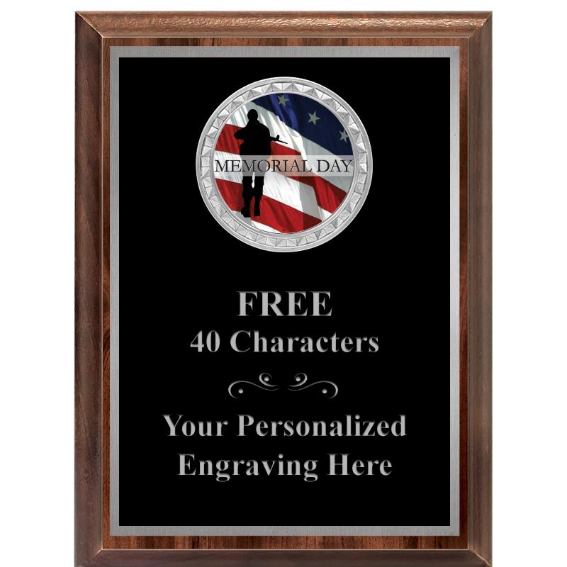 6X8 WOOD EXECUTIVE INS PLQ SV