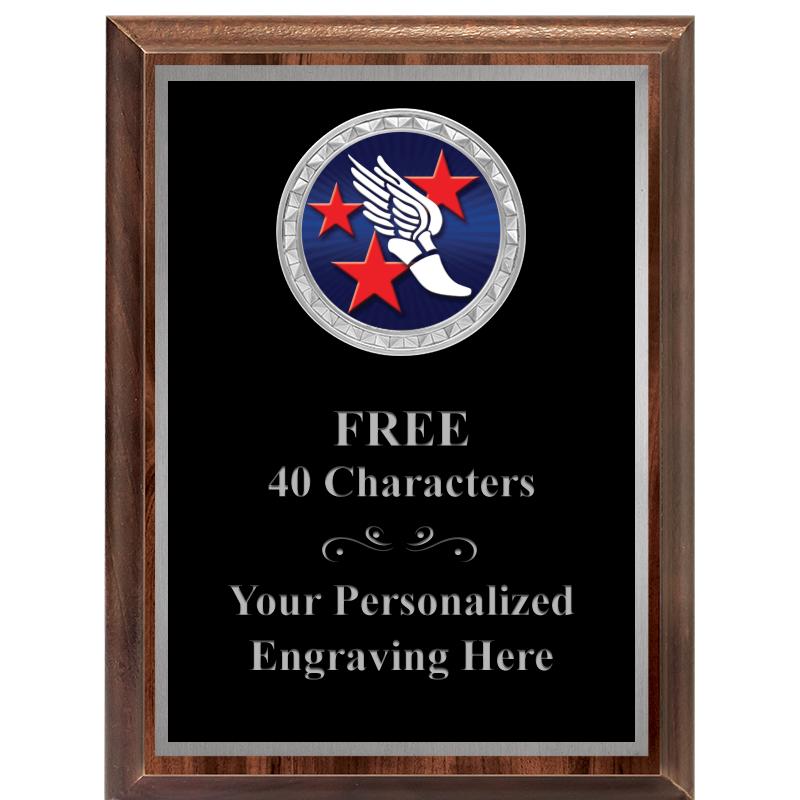 6X8 WOOD EXECUTIVE INS PLQ SV