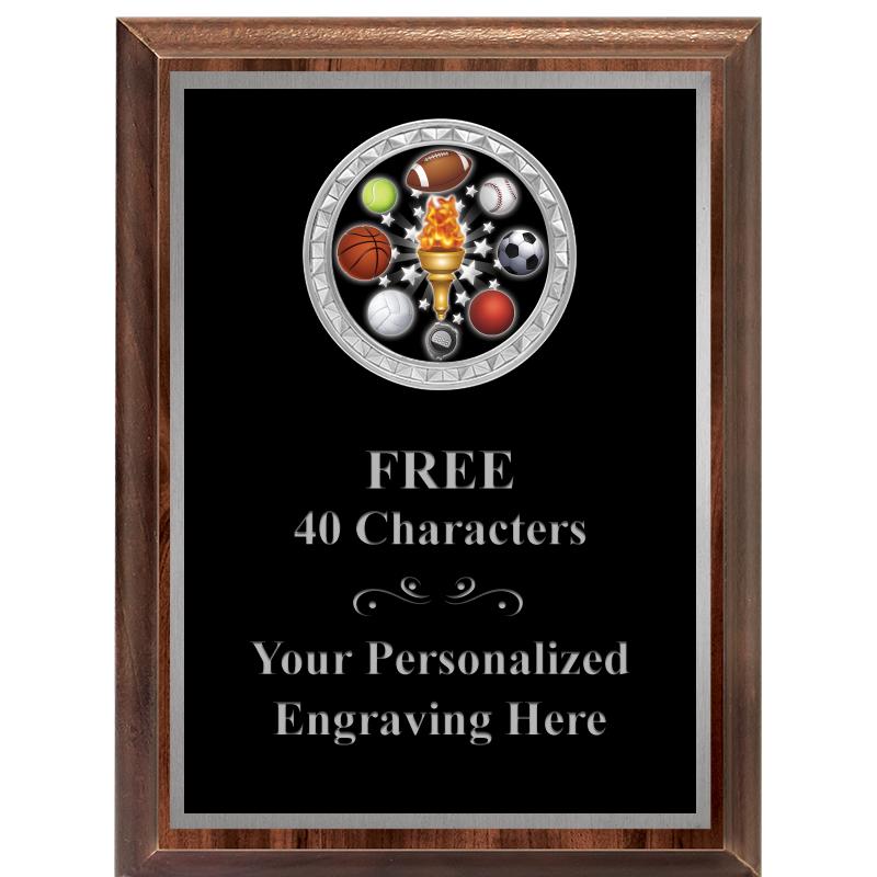 6X8 WOOD EXECUTIVE INS PLQ SV