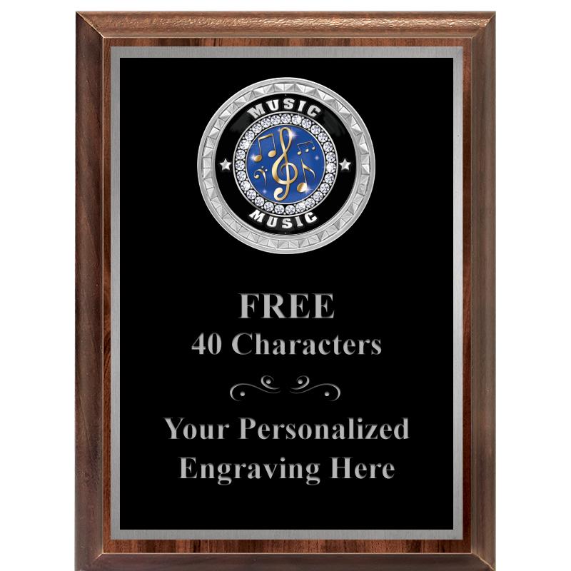 6X8 WOOD EXECUTIVE INS PLQ SV