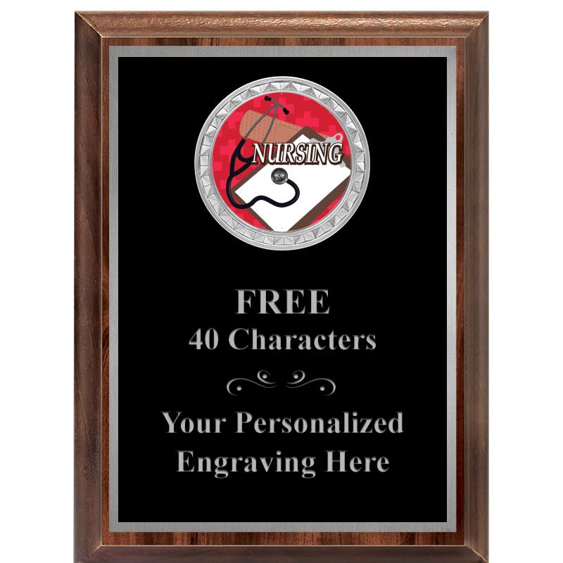 6X8 WOOD EXECUTIVE INS PLQ SV